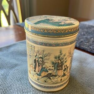 Vintage Ben Rickert Collectible Empty Tin Canister Container Persian Art